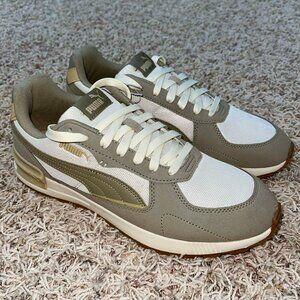 PUMA Men’s Graviton Trainers Sneakers Shoes Beige, Size 10.5 (New)